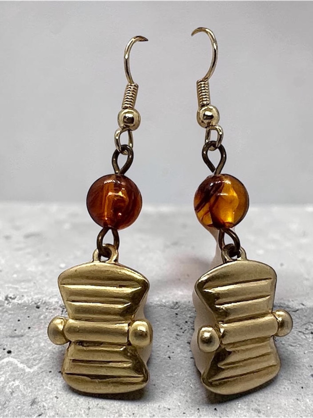 Gold Dangle Vintage Earrings
